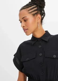 Midikleid aus reiner Baumwolle