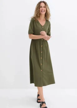 Midikleid aus reiner Baumwolle