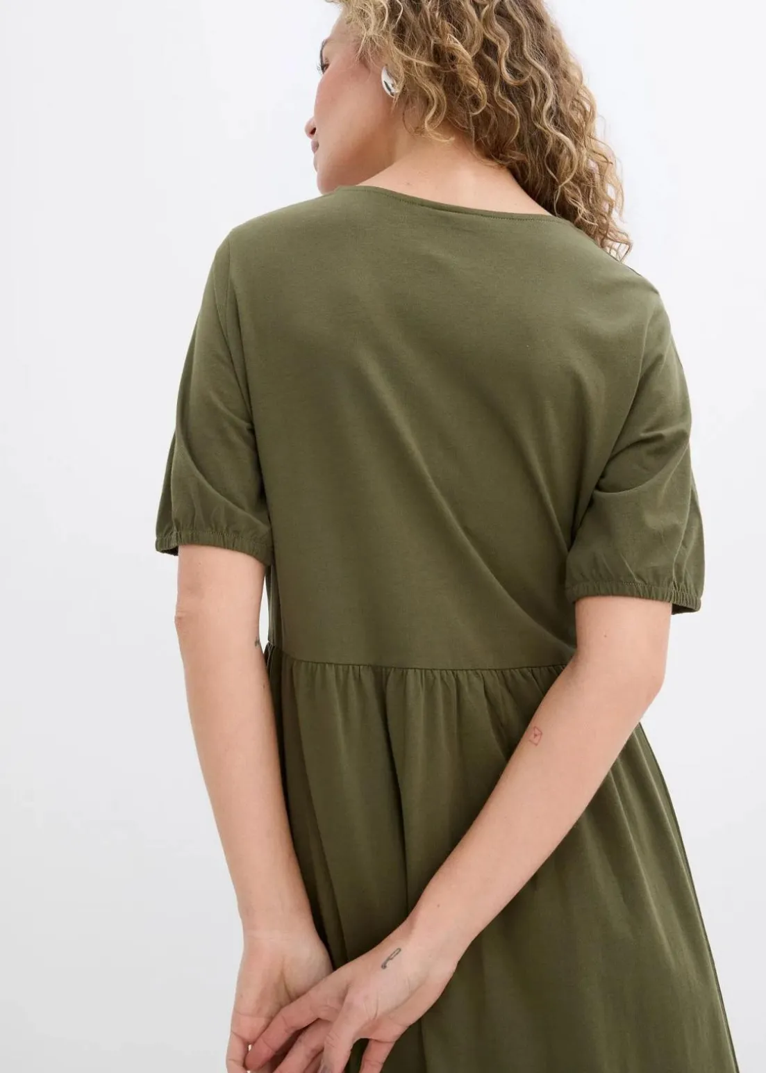 Midikleid aus reiner Baumwolle