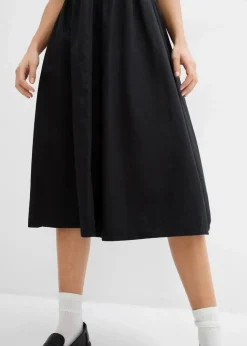 Midikleid aus reiner Baumwolle