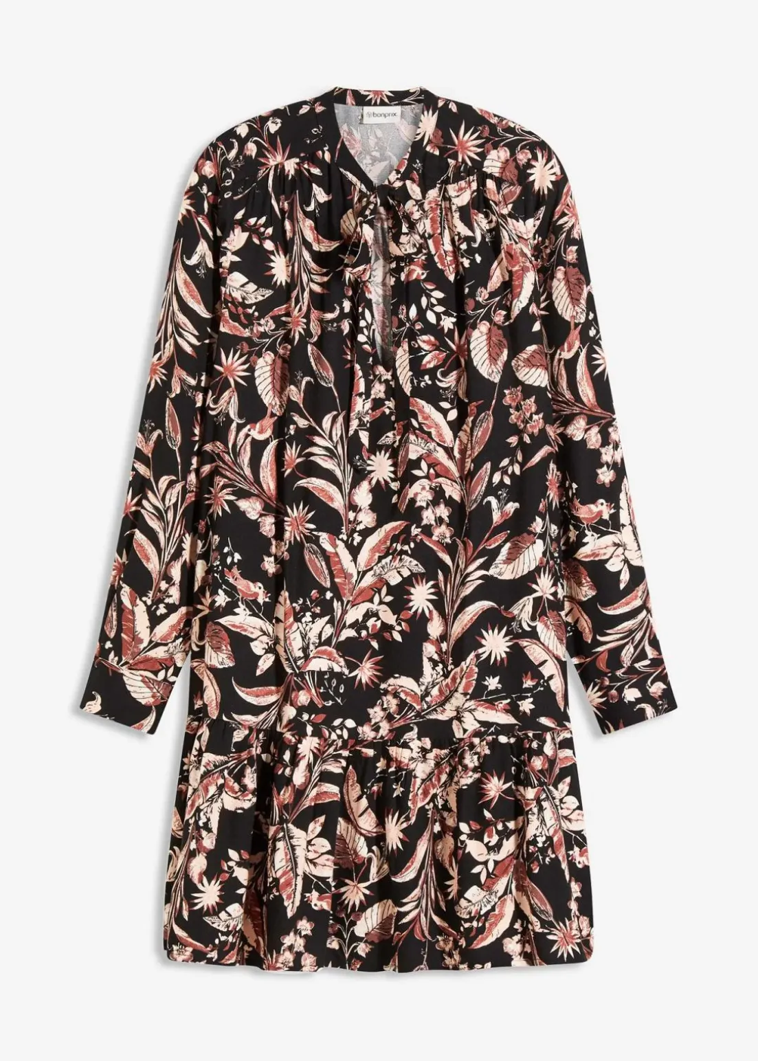 Midikleid aus reiner Viskose