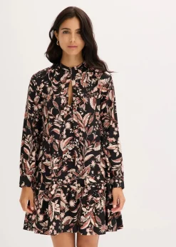 Midikleid aus reiner Viskose