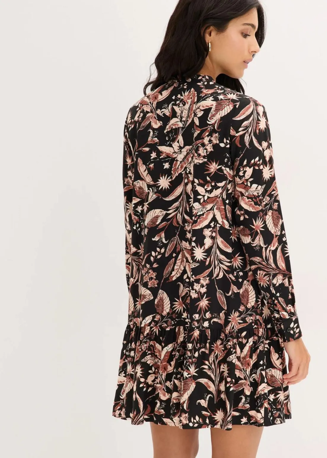 Midikleid aus reiner Viskose