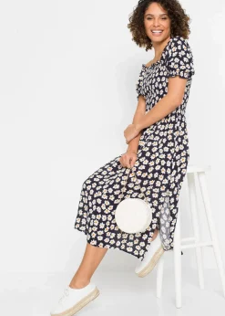 Midikleid aus reiner Viskose