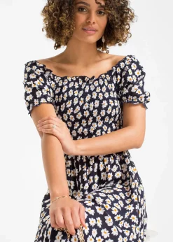 Midikleid aus reiner Viskose