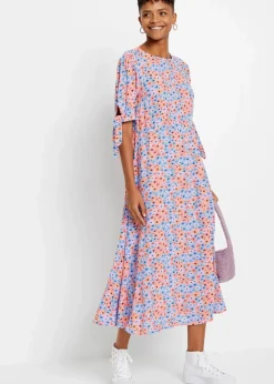 Midikleid aus reiner Viskose