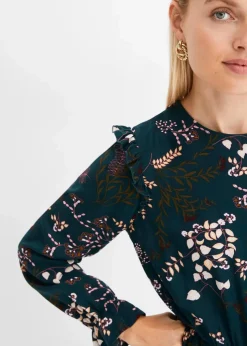 Midikleid aus reiner Viskose