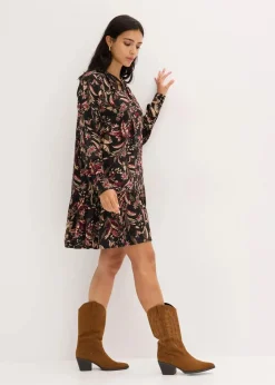 Midikleid aus reiner Viskose