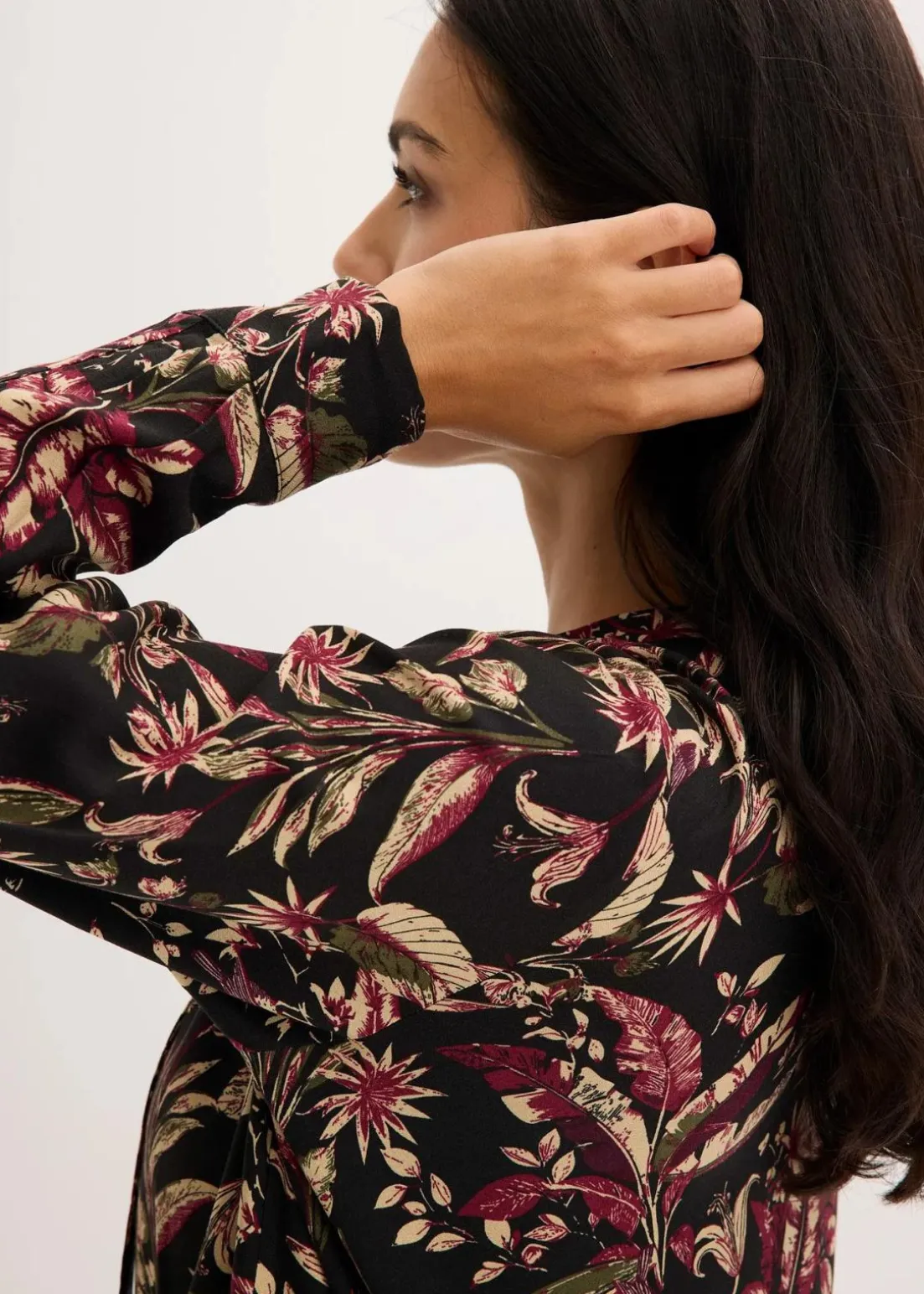 Midikleid aus reiner Viskose