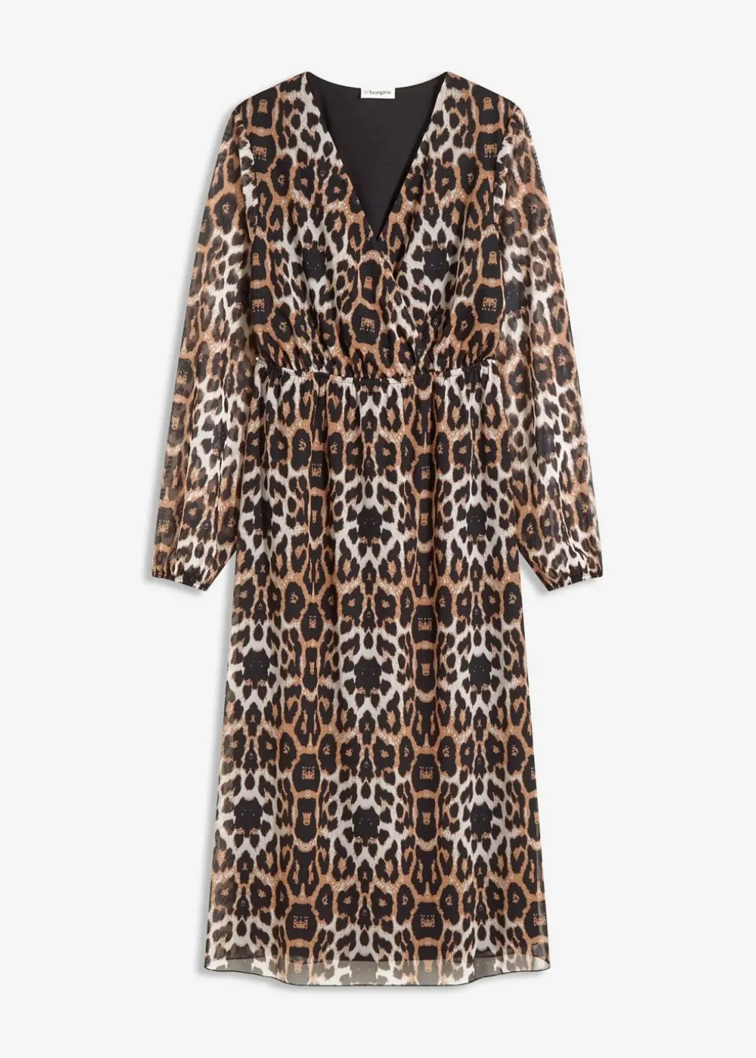 Midikleid aus softem Mesh