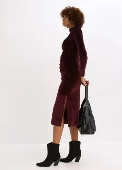 Midikleid aus softem Samt