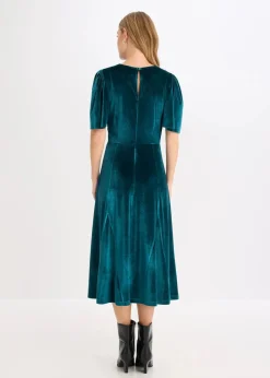 Midikleid aus softem Samt