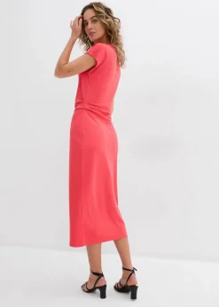 Midikleid aus softem Viskose-Mix