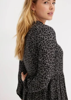 Midikleid aus Viskose