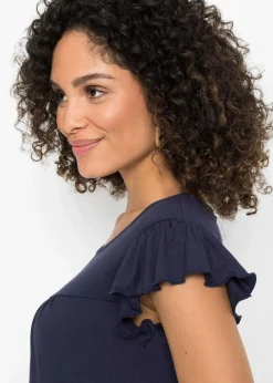 Midikleid aus Viskose