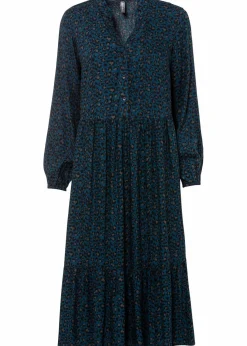 Midikleid aus Viskose