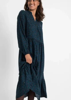 Midikleid aus Viskose