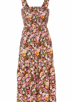 Midikleid aus Viskose