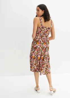 Midikleid aus Viskose