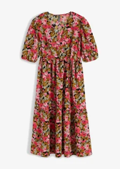 Midikleid aus Viskose-Mix