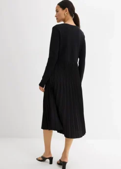 Midikleid aus Viskose-Mix