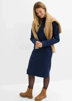 Midikleid aus Viskose-Mix