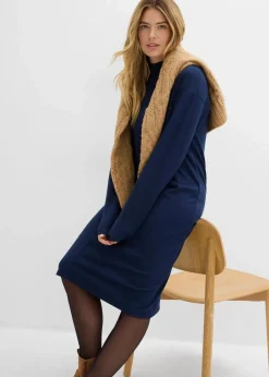 Midikleid aus Viskose-Mix