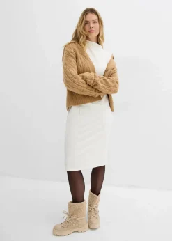 Midikleid aus Viskose-Mix