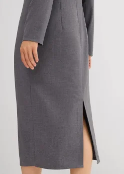 Midikleid aus Viskose-Mix