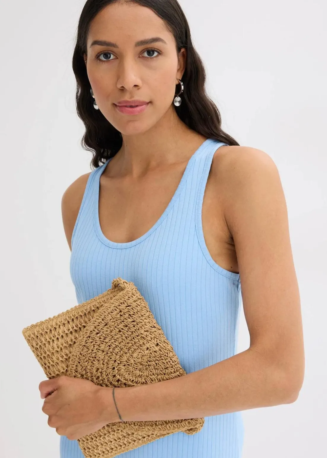 Midikleid aus weicher Rippe