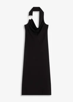 Midikleid mit dekorativem Metall-Detail