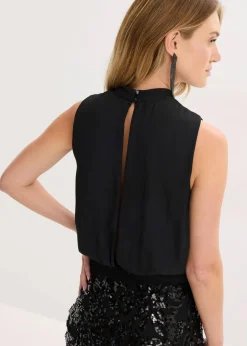 Midikleid mit Pailletten