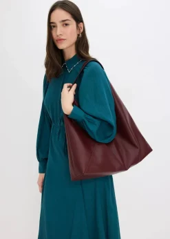 Midikleid mit Perlen Applikation