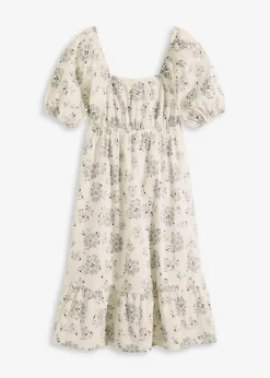 Midikleid mit Puffärmeln