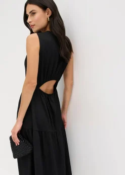 Midikleid mit Rückenausschnitt