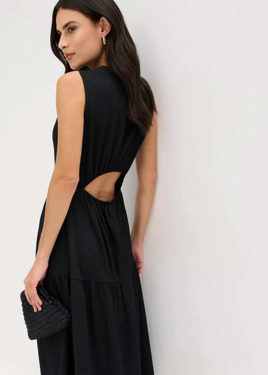 Midikleid mit Rückenausschnitt