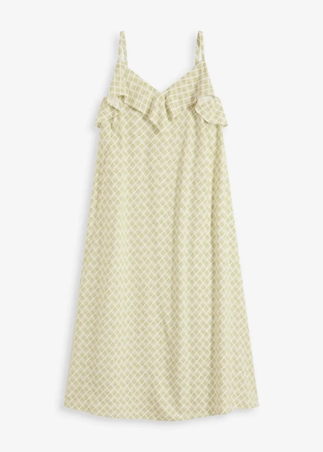 Midikleid mit Rüsche