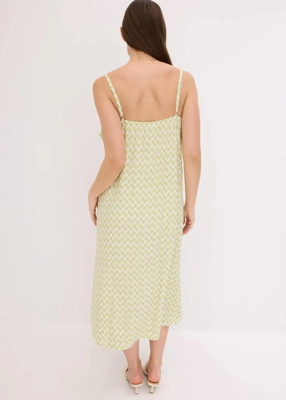 Midikleid mit Rüsche