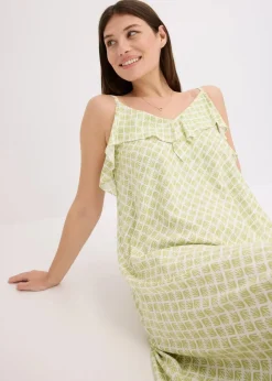 Midikleid mit Rüsche