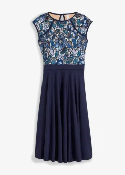 Midikleid mit Spitze