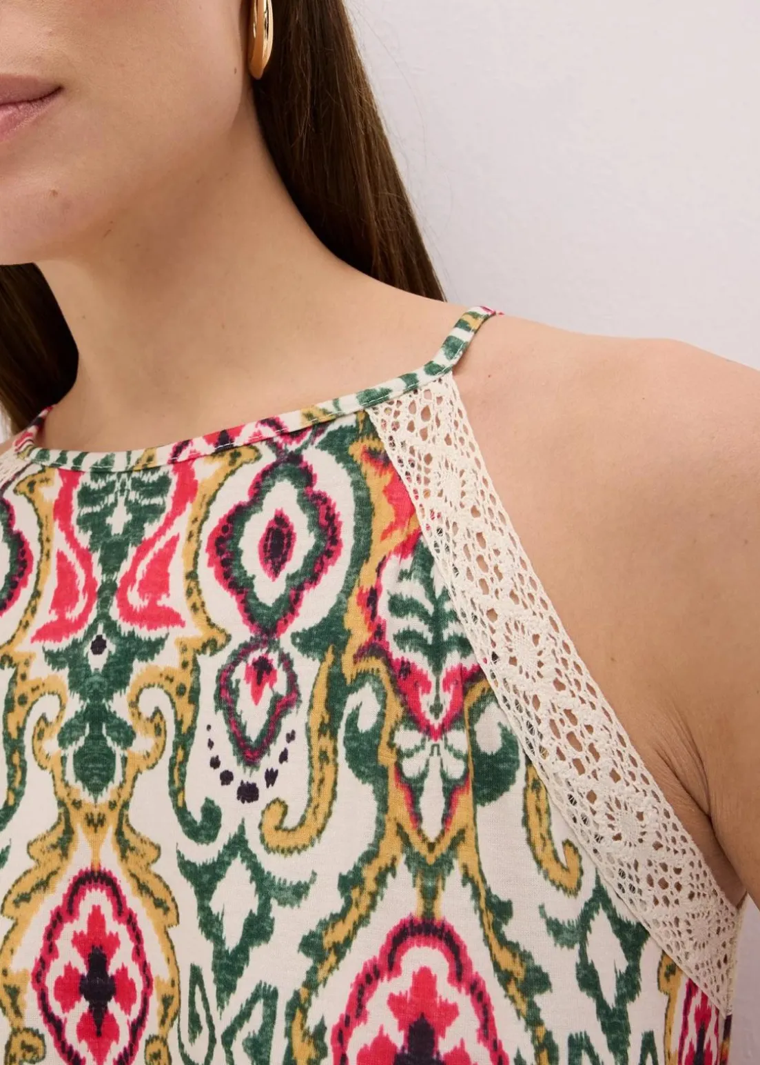 Midikleid mit Spitze