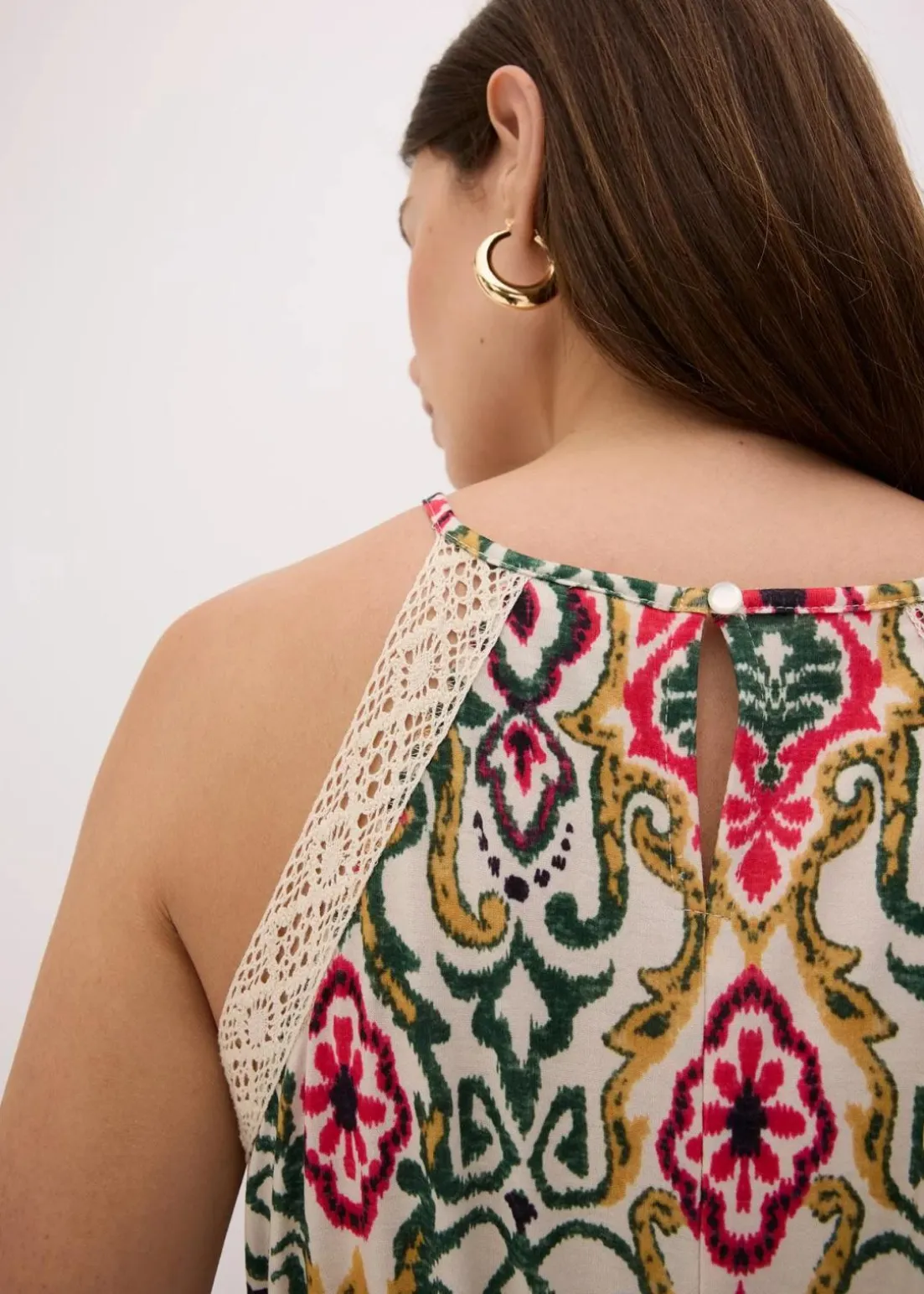 Midikleid mit Spitze