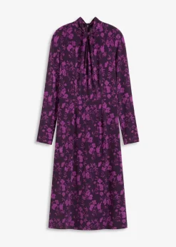 Midikleid mit Stehkragen