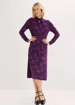 Midikleid mit Stehkragen