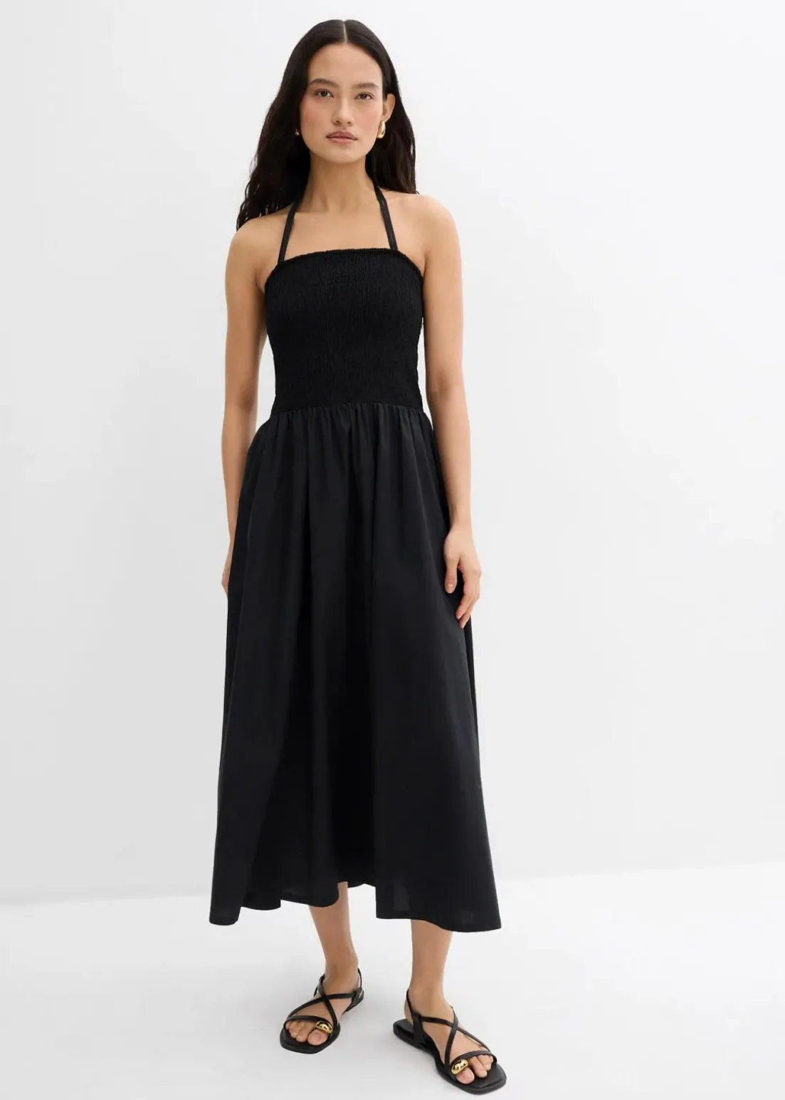 Midikleid mit Trägervariante