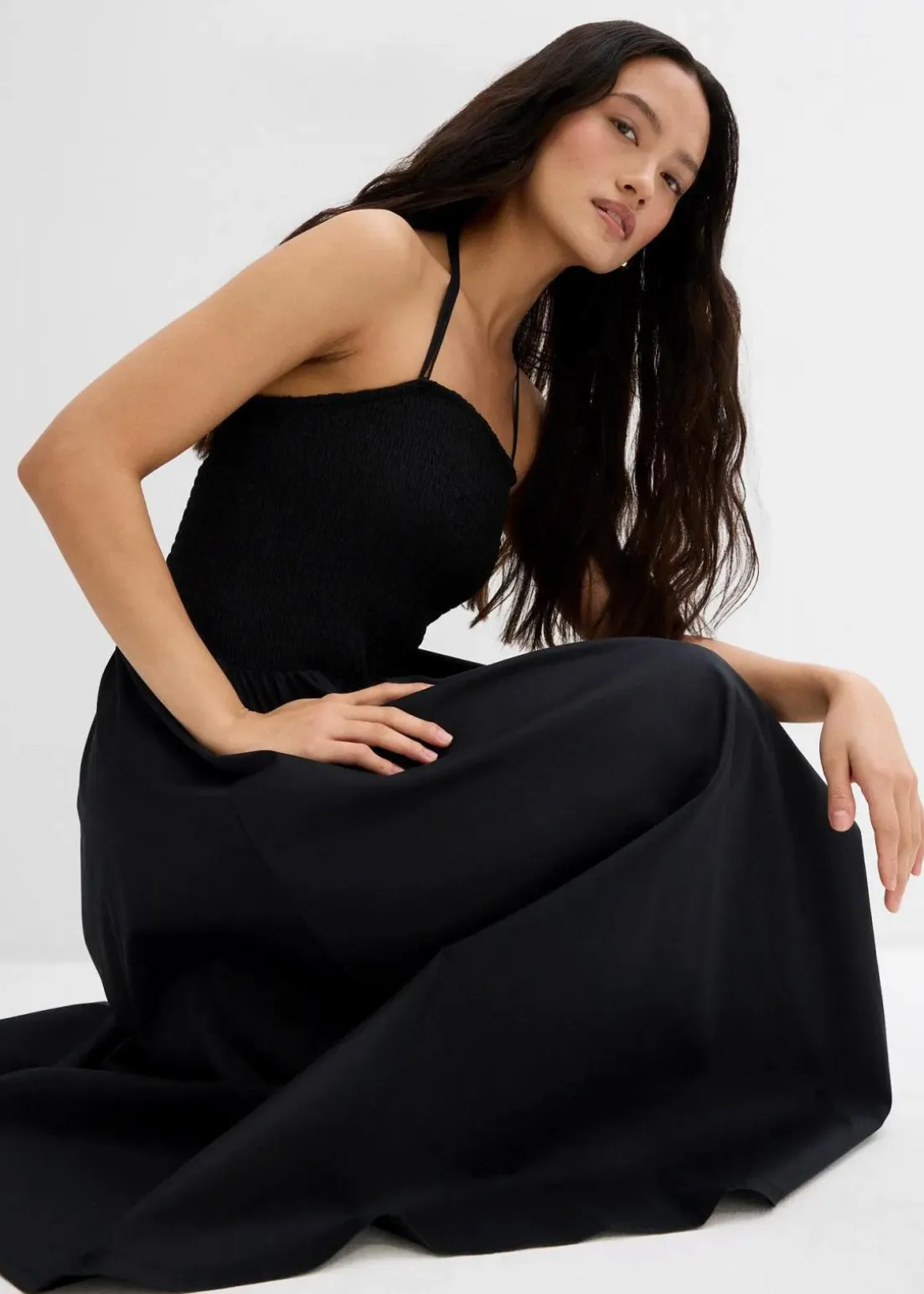 Midikleid mit Trägervariante