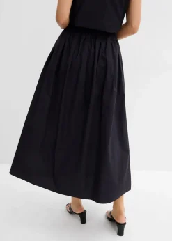 Midirock aus reiner Baumwolle