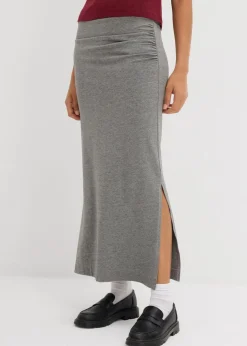 Midirock aus fließender Viskose