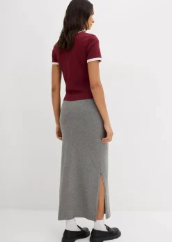 Midirock aus fließender Viskose