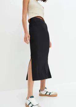 Midirock aus fließender Viskose